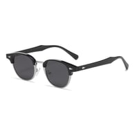 Bright black silver frame gray film C1/8 