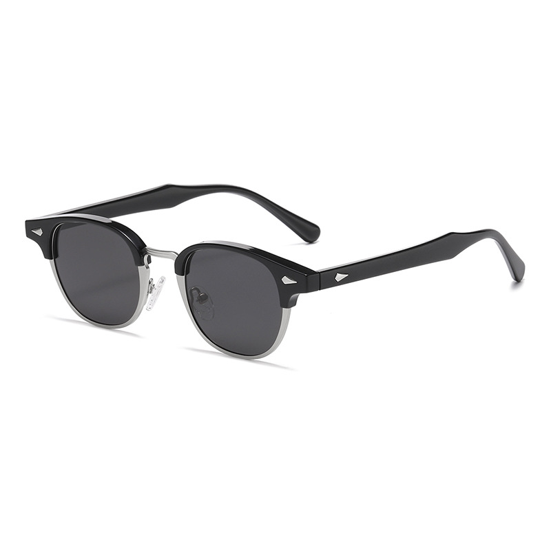 1 Piece Simple Series Retro Solid Color Plastic Women's Sunglasses 