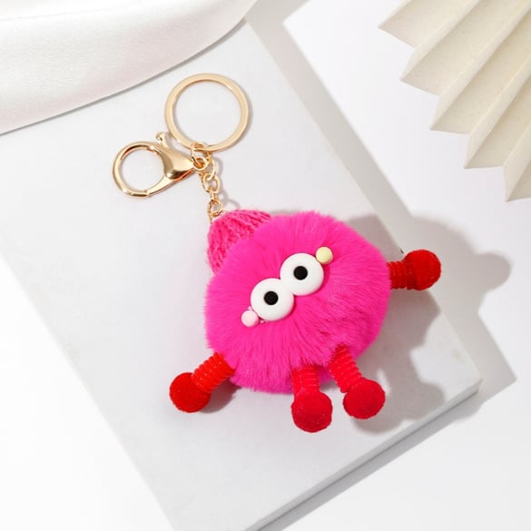 1 Stück süße Plüschpuppen-Taschenanhänger