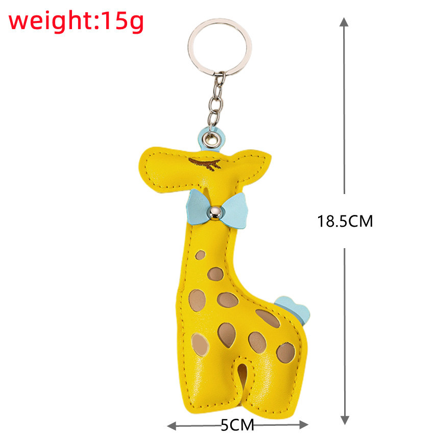 1 Piece Cute Leather Giraffe Women's Bag Charms Picture2
