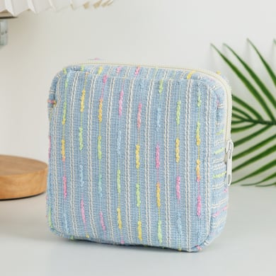1 Piece Colorful Striped Square Shape Women's Makeup Bags h5 