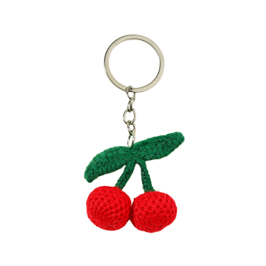 1 Piece Cute Yarn Cherry Women's Bag Charms 