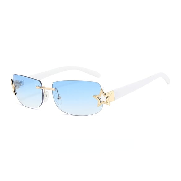 1 par de gafas de sol de aleación Simple Series Daily Star para mujer