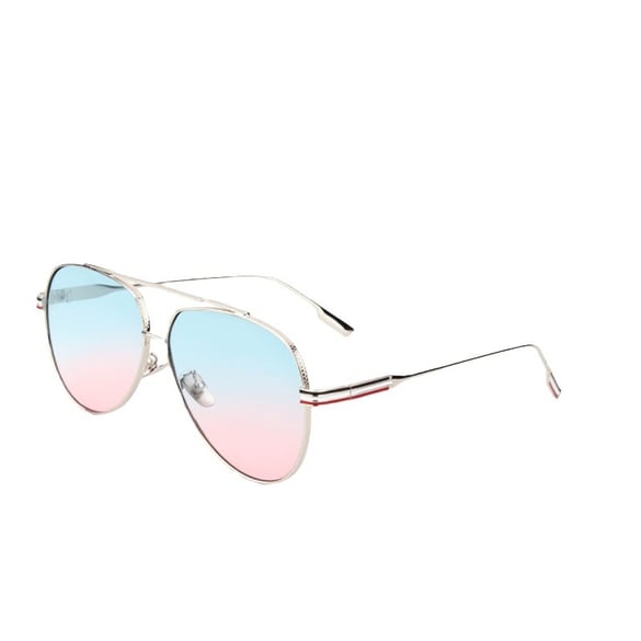 1 par de gafas de sol redondas y elegantes de serie simple para mujer