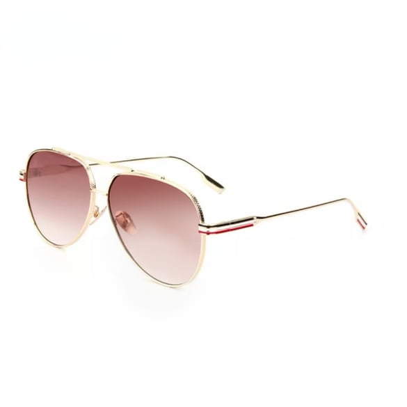 1 par de gafas de sol redondas y elegantes de serie simple para mujer 2