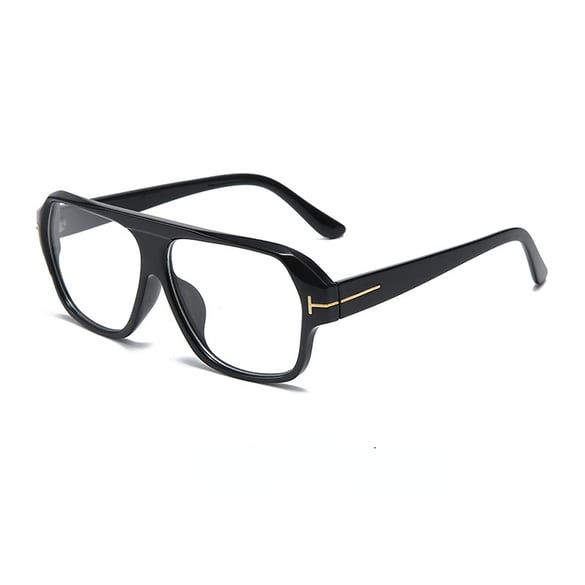 1 par de gafas de sol de plástico de color sólido para mujer, serie simple, para uso diario
