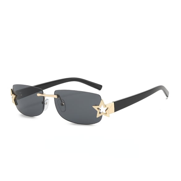 1 par de gafas de sol de aleación Simple Series Daily Star para mujer 2