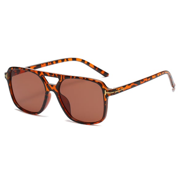 1 par de gafas de sol con estampado de leopardo para mujer, elegantes y de uso diario