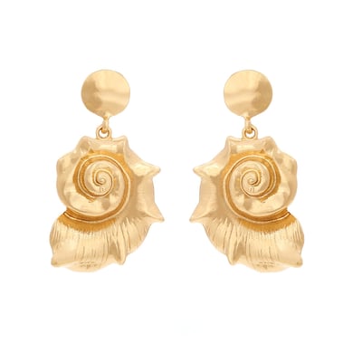 1 Pair Vintage Alloy Conch Dangle Earrings h5 