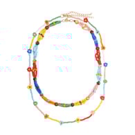 Mixed color-rice beads 
