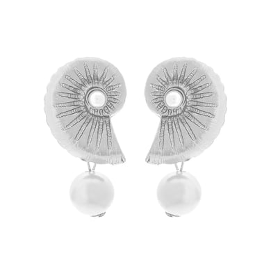 1 Pair Exaggerated  Alloy Whelks Drop Earrings h5 