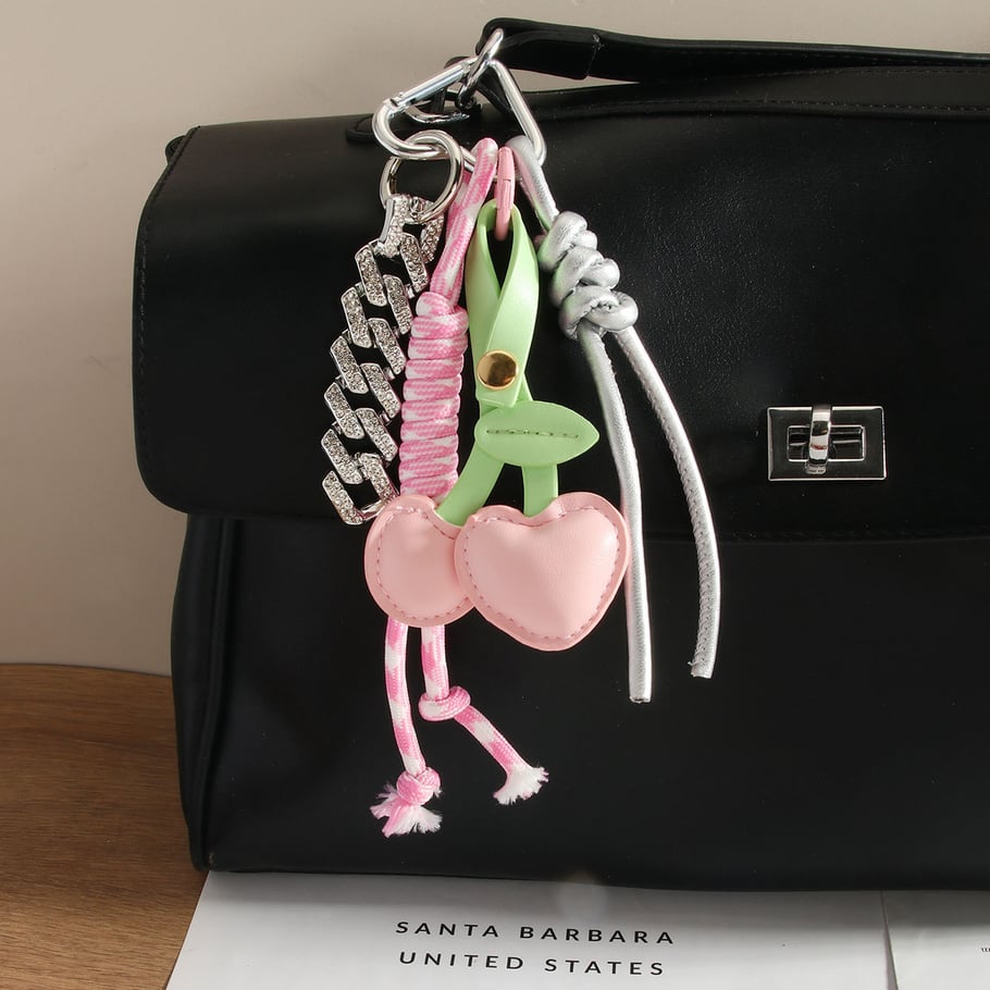 1 Piece Affordable Luxury Series Sweet Cherry PU Women's Bag Charms Picture2