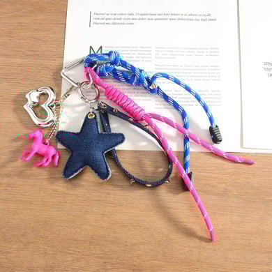 1 Piece Simple Series Daily Star Fabric Women's Bag Charms h5 Picture2