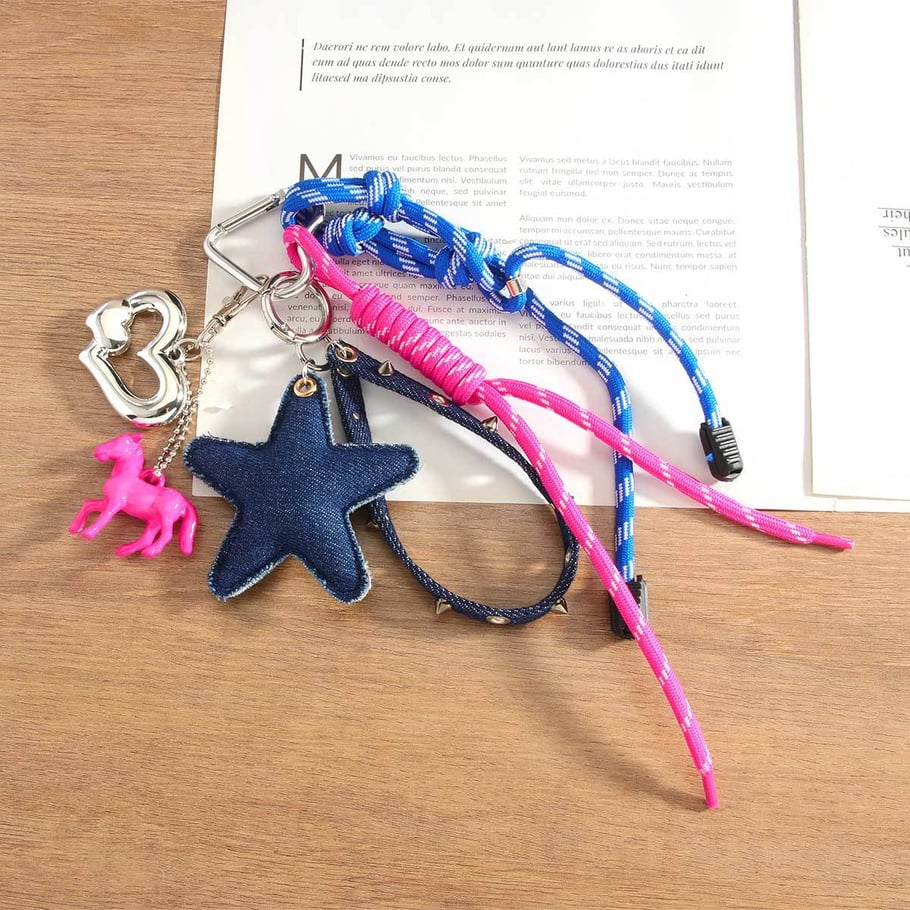 1 Piece Simple Series Daily Star Fabric Women's Bag Charms Picture2