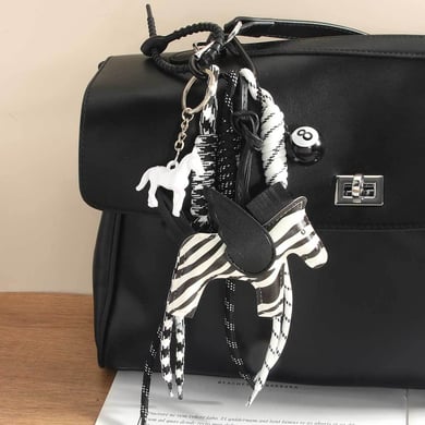 1 Piece Simple Series Daily Animal Zebra PU Women's Bag Charms h5 