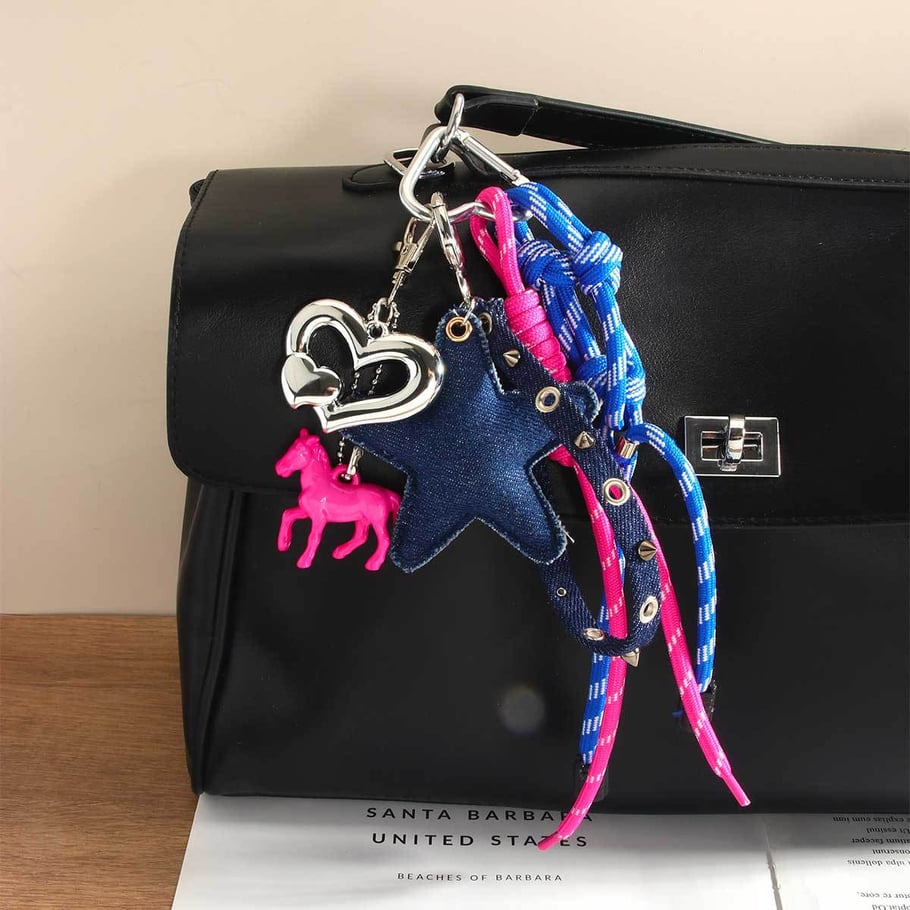 1 Piece Simple Series Daily Star Fabric Women's Bag Charms 