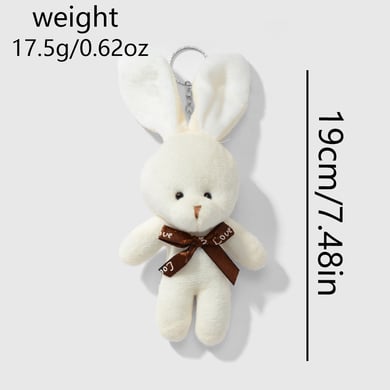1 Piece Cute Plush Mini Doll Bear Bunny Bag Charms h5 Picture2