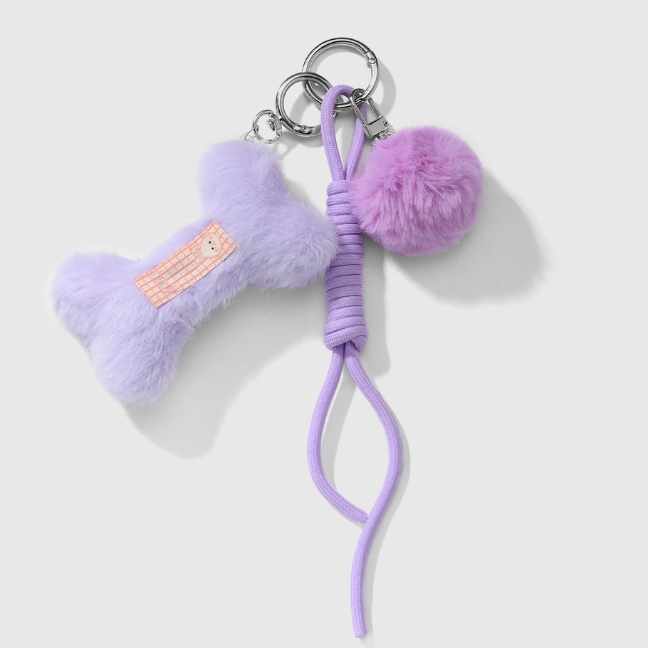 1 Piece Cute Plush Bone Bag Charms Picture2