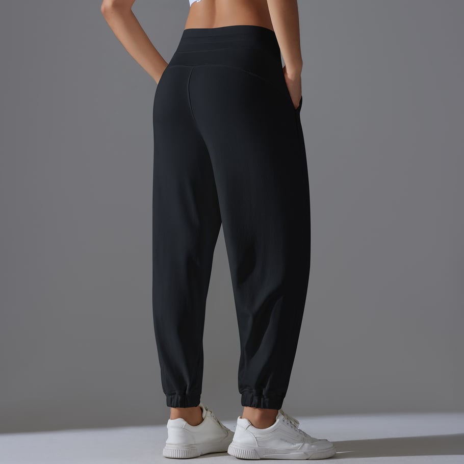 1 Piece Drawstring Solid Colored High Elasticity Daily Sports and Fitness Women's Sweatpants Picture2