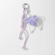1 purple heart bow keychain Picture2