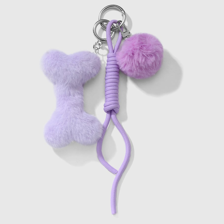 1 Piece Cute Plush Bone Bag Charms 