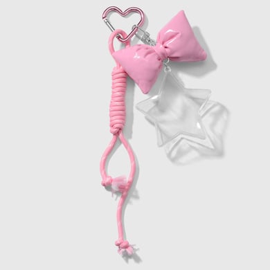 1 Piece Fashion Leather Bow Star Organizer DIY Bag Charms h5 