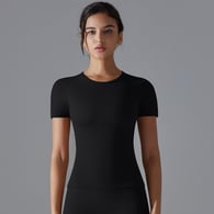 6663 Short Sleeve-Black/S 