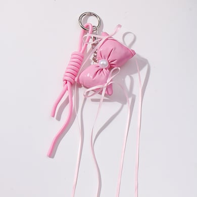 1 Piece Sweet Love Bow Knot  Women's Bag Charms h5 