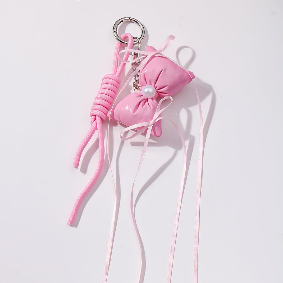 1 Piece Sweet Love Bow Knot  Women's Bag Charms 