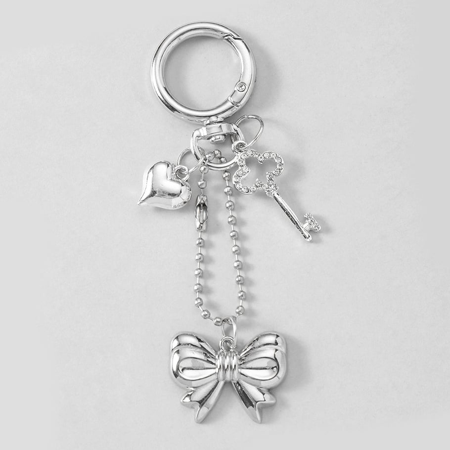 1 Piece Simple Bow & Love Bag Charms 