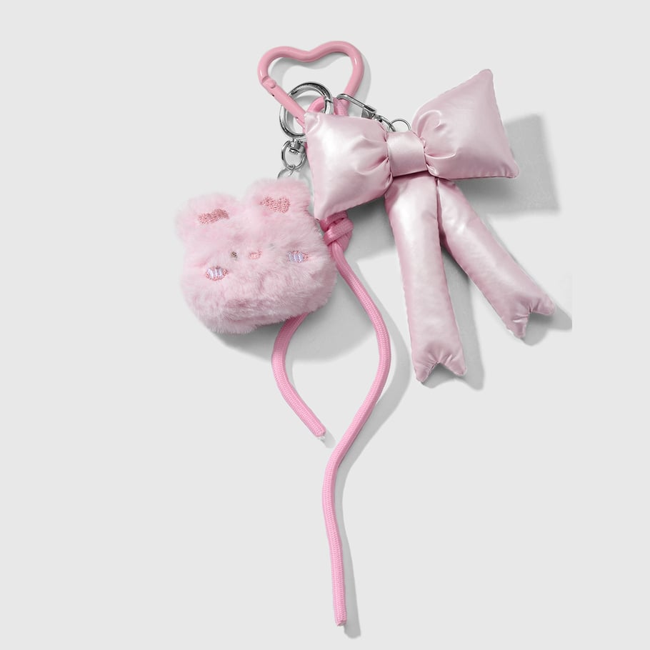1 Piece Sweet Beaded Bow Bag Charms 