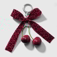 1 red leopard print velvet keychain Picture7