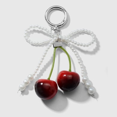 1 Piece Sweet Lace Leopard Bow Bag Charms h5 