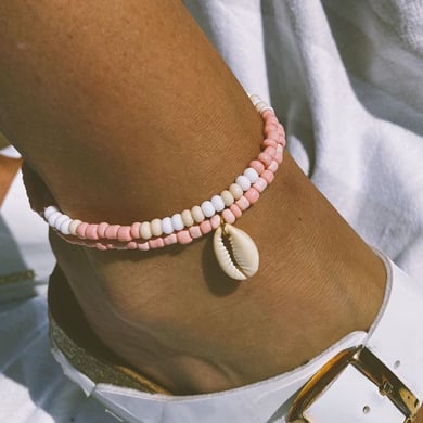 1 Piece Simple Series Bohemian Turtle Stainless Steel Shell Women's Anklets h5 Picture2