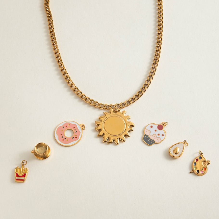 1 Piece Chain Stainless Steel Gold Color  Women's DIY Chain Necklaces Picture2