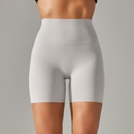 2166 Three-quarter Pants-White and Gray/S 