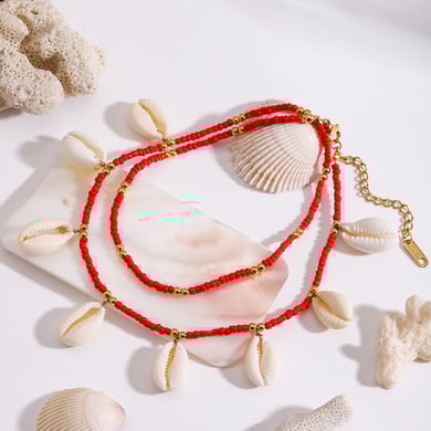 1 Piece Simple Series Bohemian Turtle Stainless Steel   Gold Color  Shell Women's Anklets h5 Picture2