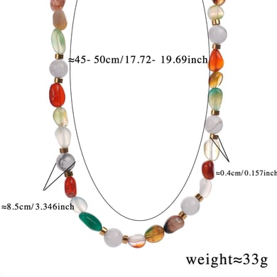 1 Piece Delicate Series Vacation Eye Pattern Natural Shell Stainless Steel Gold Color Women's random Beaded Necklaces h5 