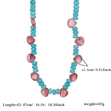 1 Piece Glamorous Series Vacation Droplet Stainless Steel Gold Color Women's Beaded Necklaces h5 