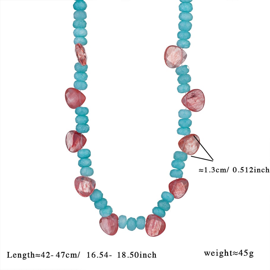 1 Piece Glamorous Series Vacation Droplet Stainless Steel Gold Color Women's Beaded Necklaces 