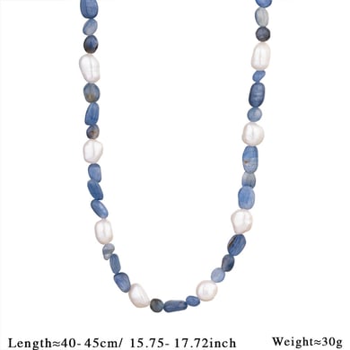 1 Piece Ocean Series Vacation Fish Irregular Crystal Gold Color Natural Stone Women's Beaded Necklaces h5 