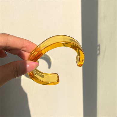 1 Piece Sweet Simple Wide Acrylic Women's Bangles h5 