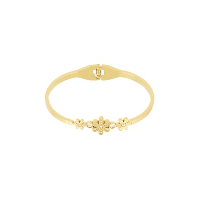 1 Piece Delicate Series Radiant Flower Stainless Steel Gold Color Women's Bangles h5 Picture2