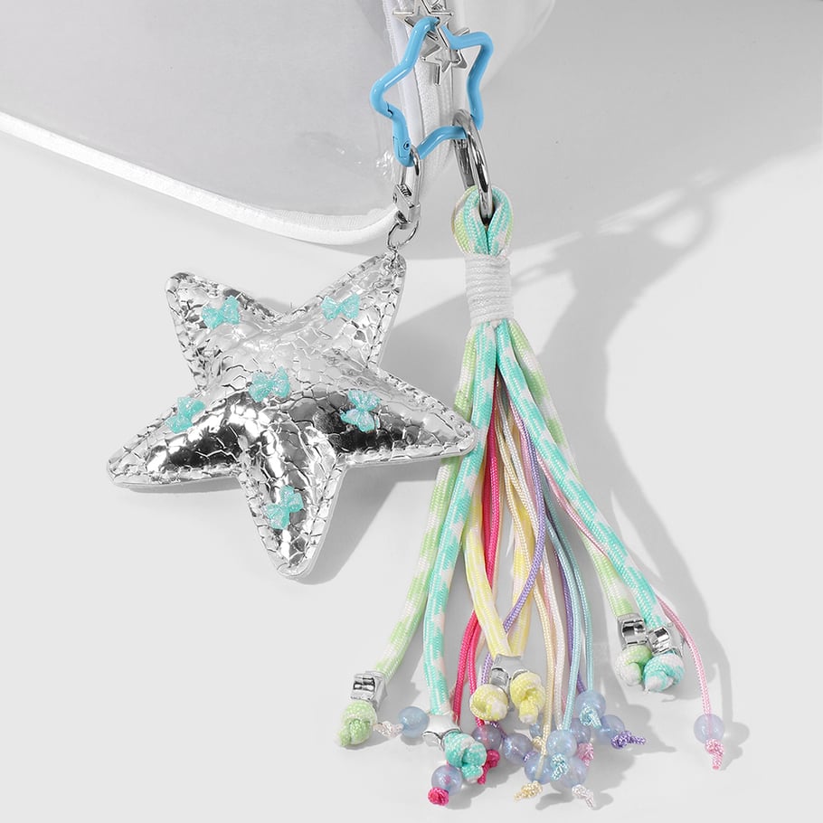 Shine Leather Star Women's Bag Charms Picture2