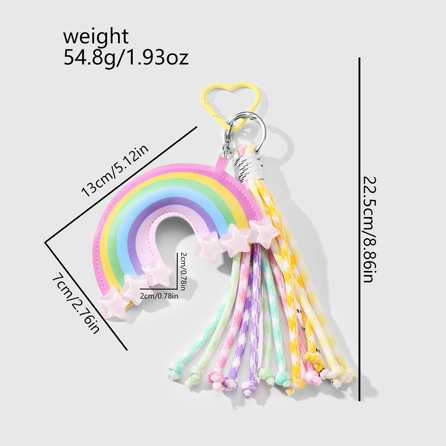 Leather Rainbow Women's Bag Charms Picture2
