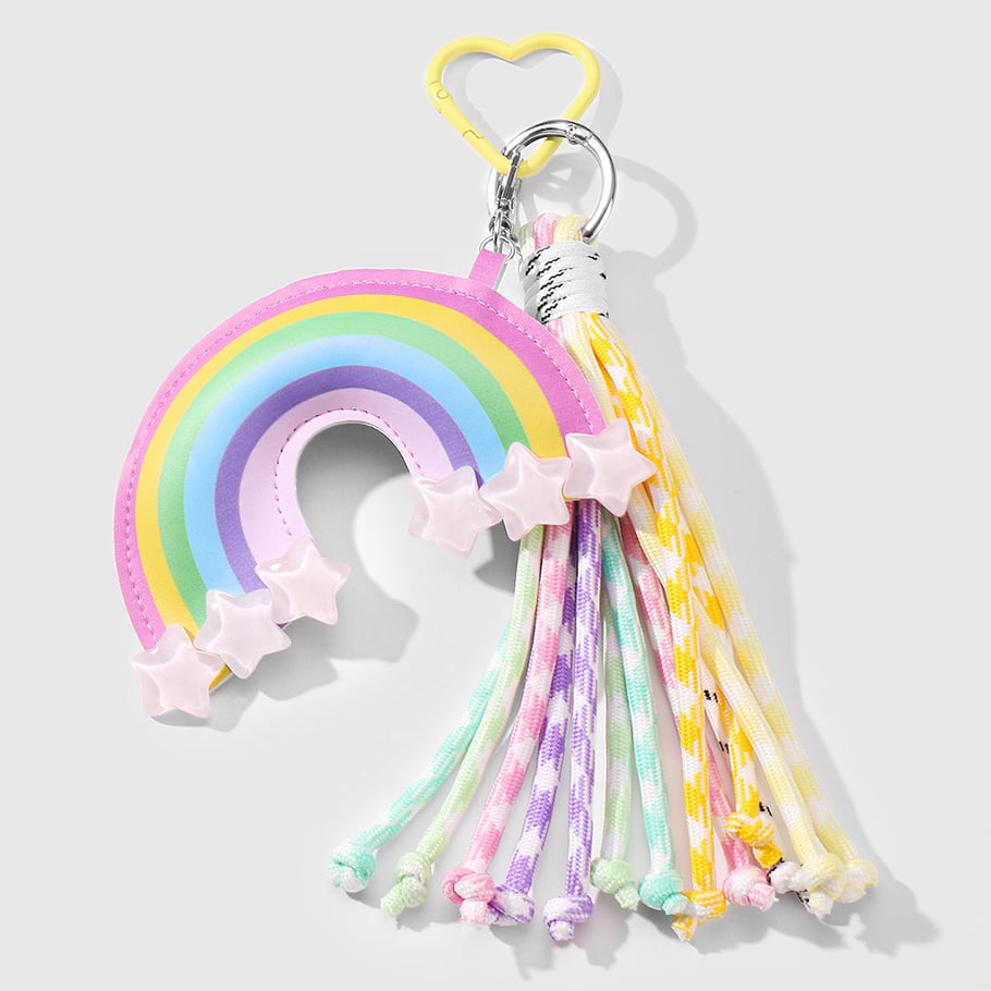 Leather Rainbow Women's Bag Charms 
