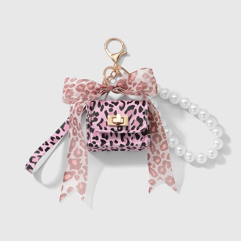 Retro Leopard Print Mini Bag Women's Bag Charms 