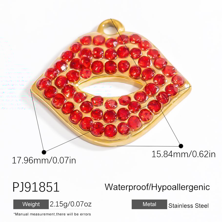 Retro Stainless Steel Gold Color DIY Pendants 