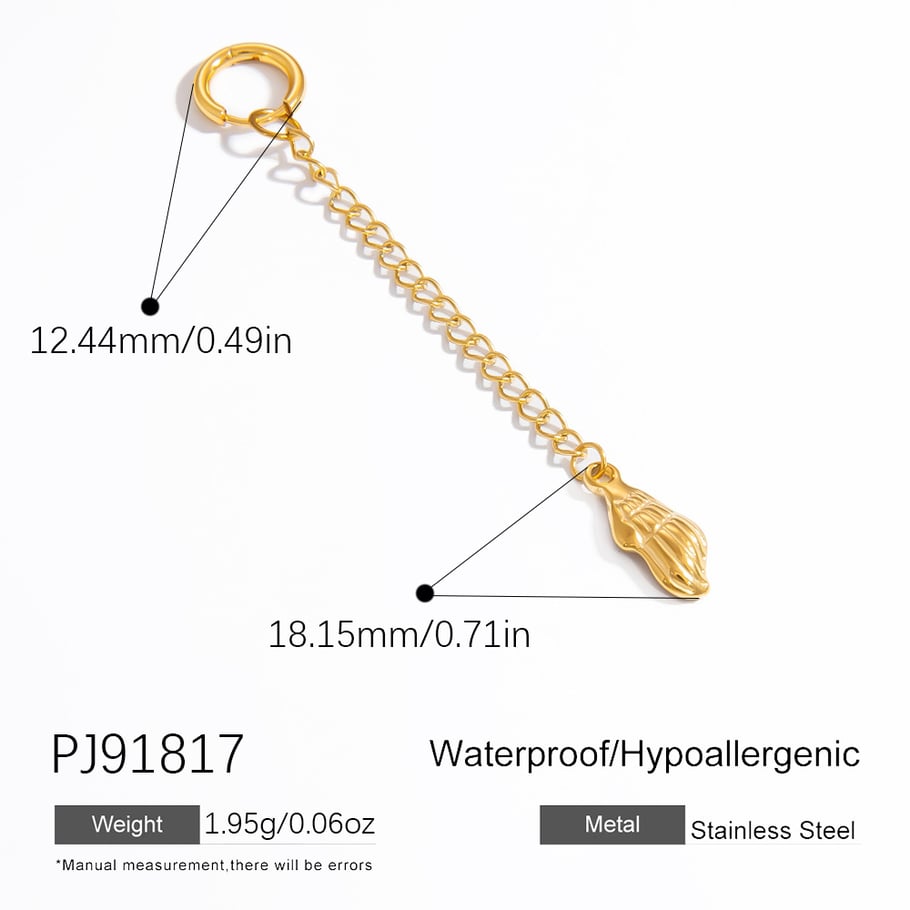 Oceanic Stainless Steel Gold Color Bikini Pendant 