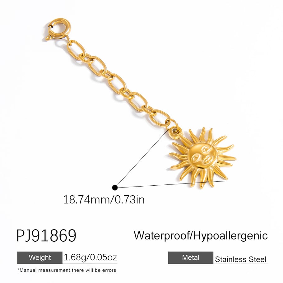 Oceanic Stainless Steel Gold Color Bikini Pendant